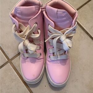 Pink High-Top Kids Shoes